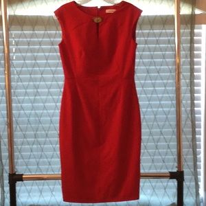 Poppy Red Calvin Klein Dress